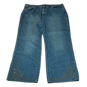 Y2K Avenue Jeans , embroidered, studs, Boot Cut, 24